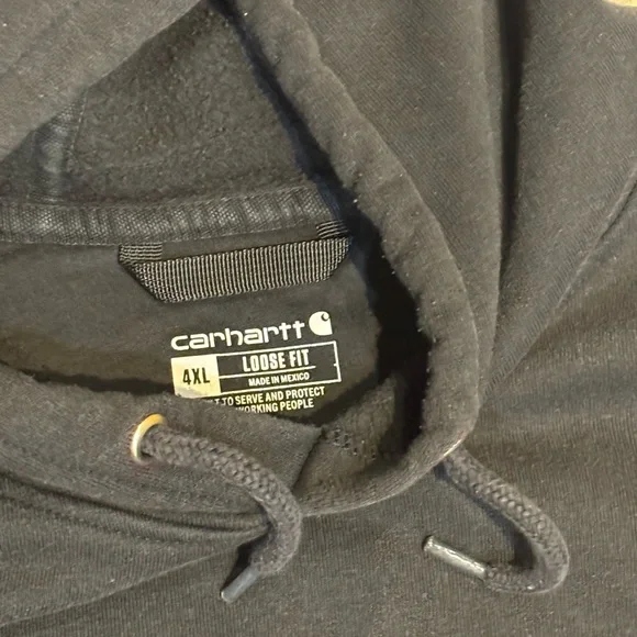 Carhartt Rain Defender Black Hoodie Size 4XL - No flaws